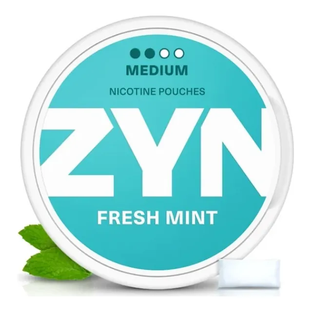 ZYN Fresh Mint Classic Medium nicotine pouch can