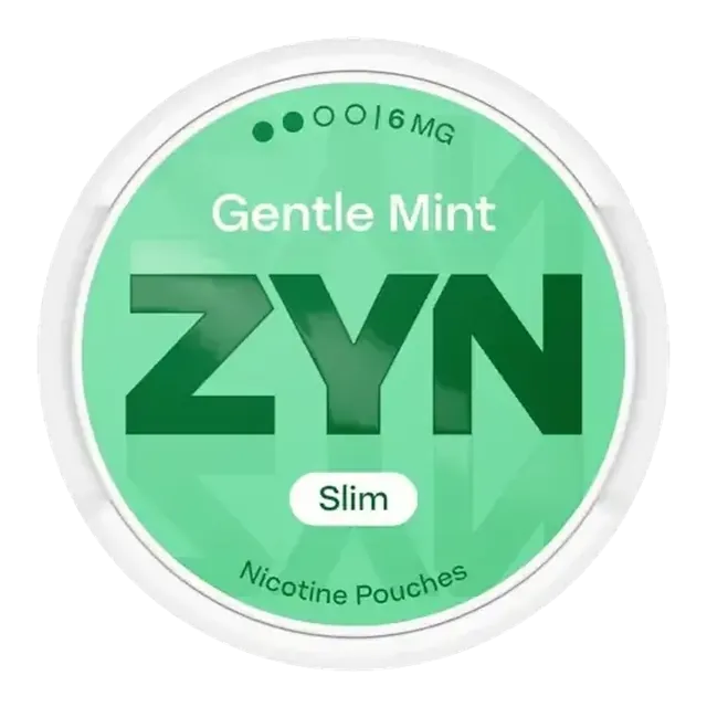 ZYN Gentle Mint Slim S2 6mg nicotine pouch can