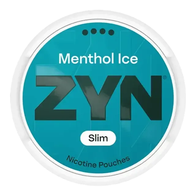 ZYN Menthol Ice Slim S4 11mg nicotine pouch can