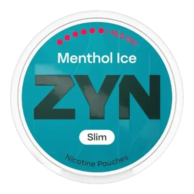 ZYN Menthol Ice Slim S6 16.5mg nicotine pouch can