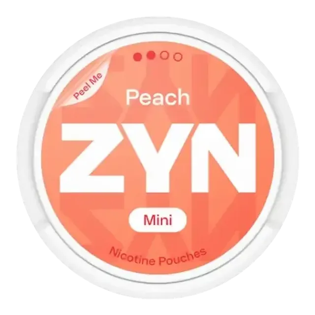 ZYN Peach Mini S2 3mg nicotine pouch can