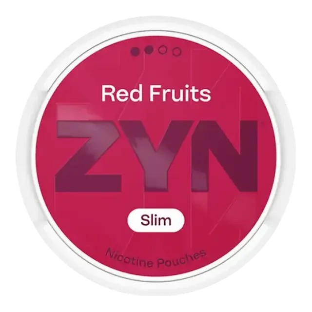 ZYN Red Fruits Slim S2 6mg nicotine pouch can