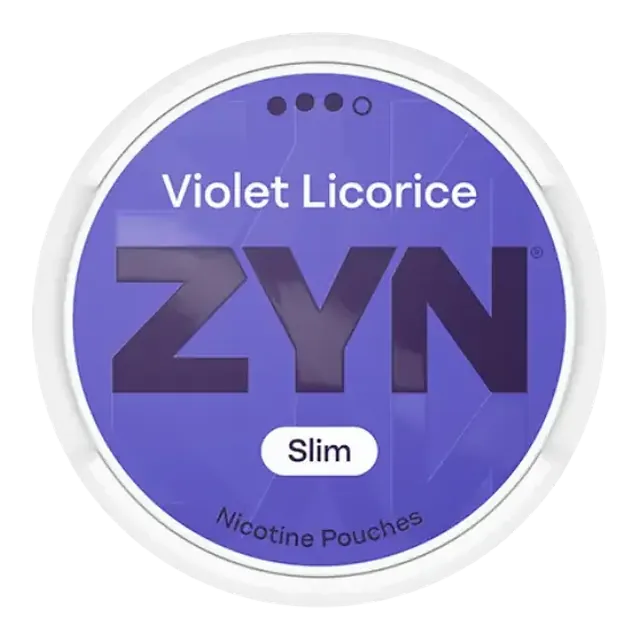 ZYN Violet Licorice Slim S3 9mg nicotine pouch can